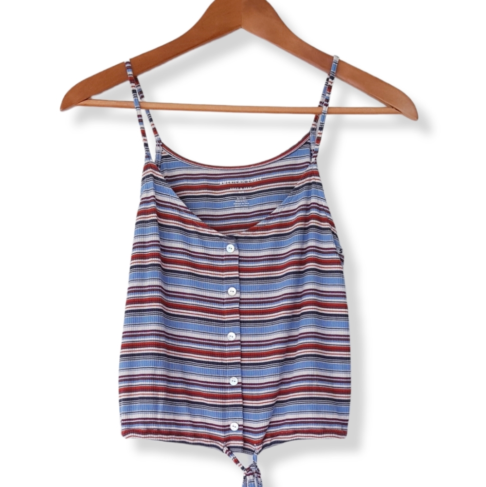 AMERICAN EAGLE Multi-Colour Stripe Cami Tank Top